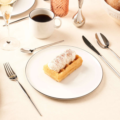 YAKA BLACK Speiseteller schwarz,weiß