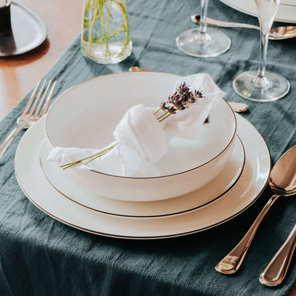 YAKA BLACK Salatteller schwarz,weiß