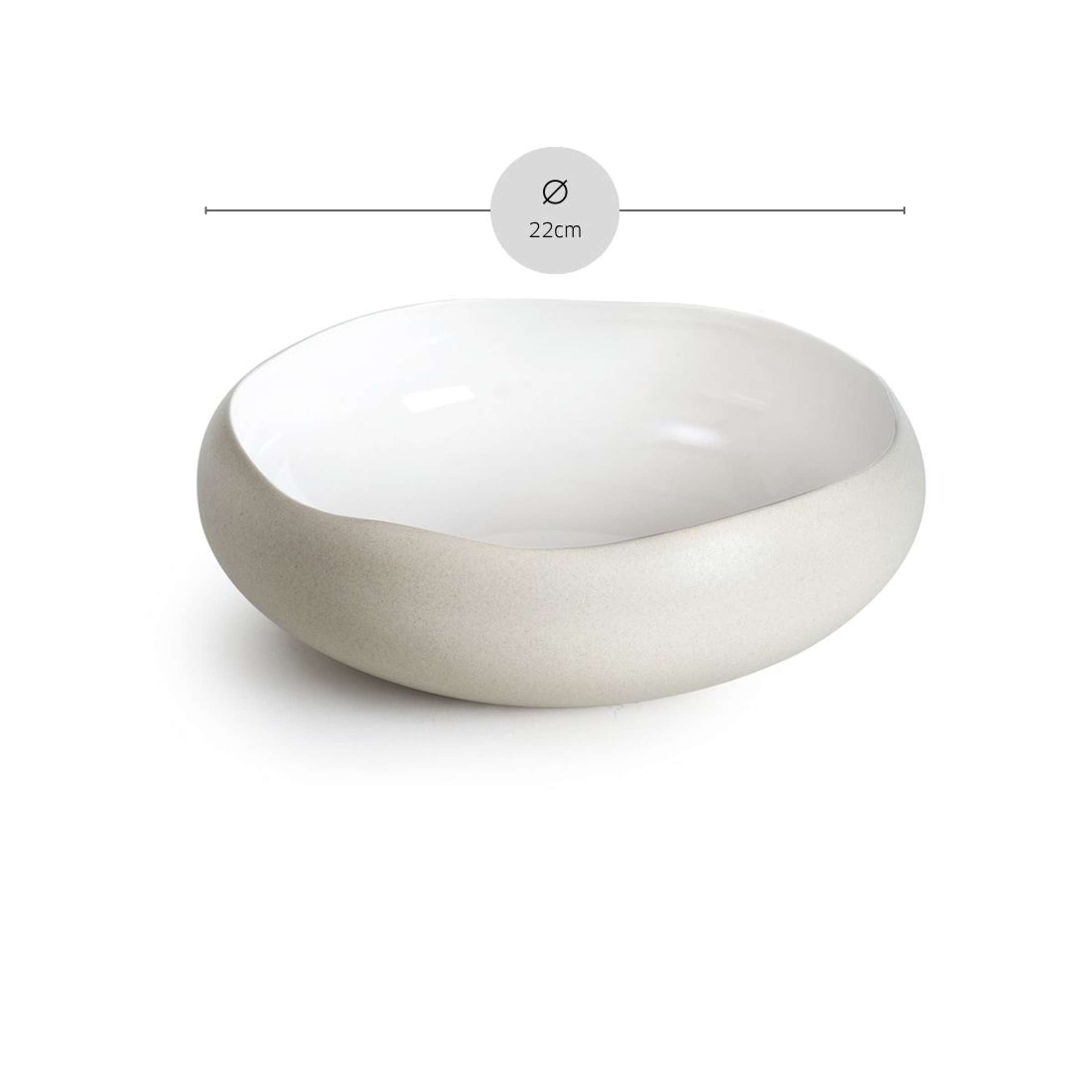 OSLO WHITE Schüssel klein weiß