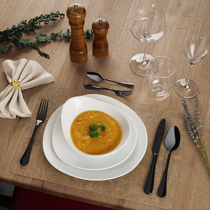 MONDO Besteckset 24-teilig PVD schwarz