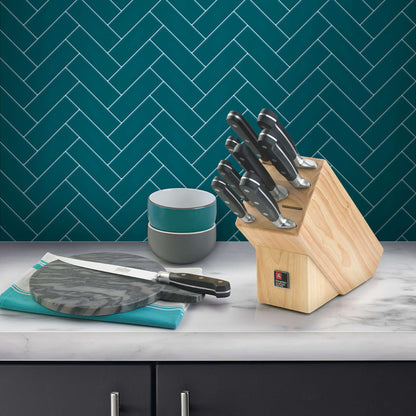 V SABATIER Messerblock 9-teilig