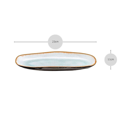 SHADOW AQUA Servierplatte klein blau,grau