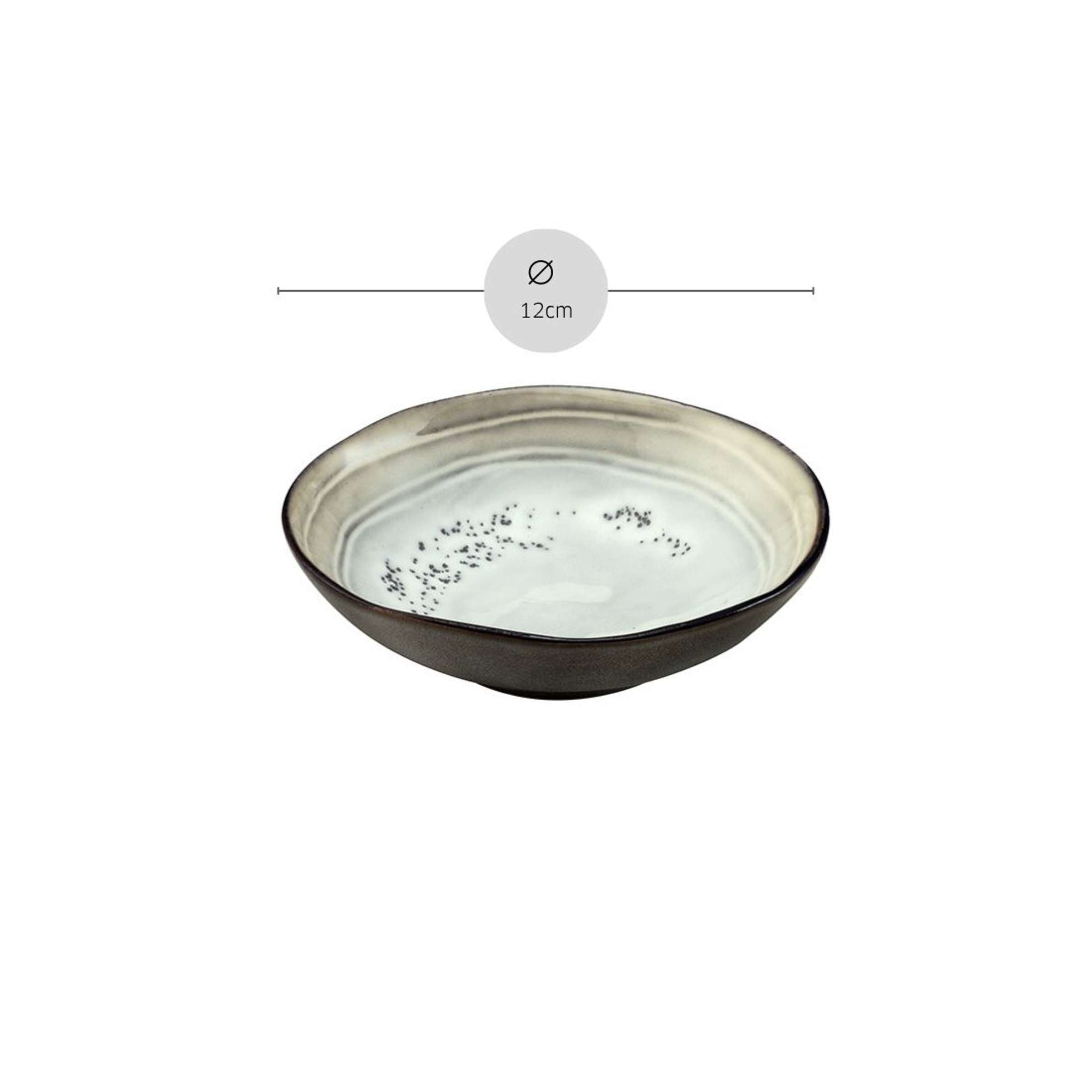 SHADOW NACRE Schüssel klein grau,weiß
