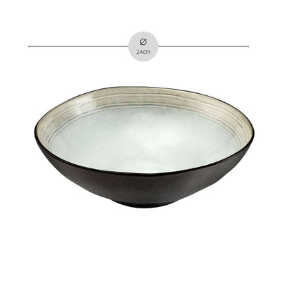 SHADOW NACRE Salatschüssel grau,weiß