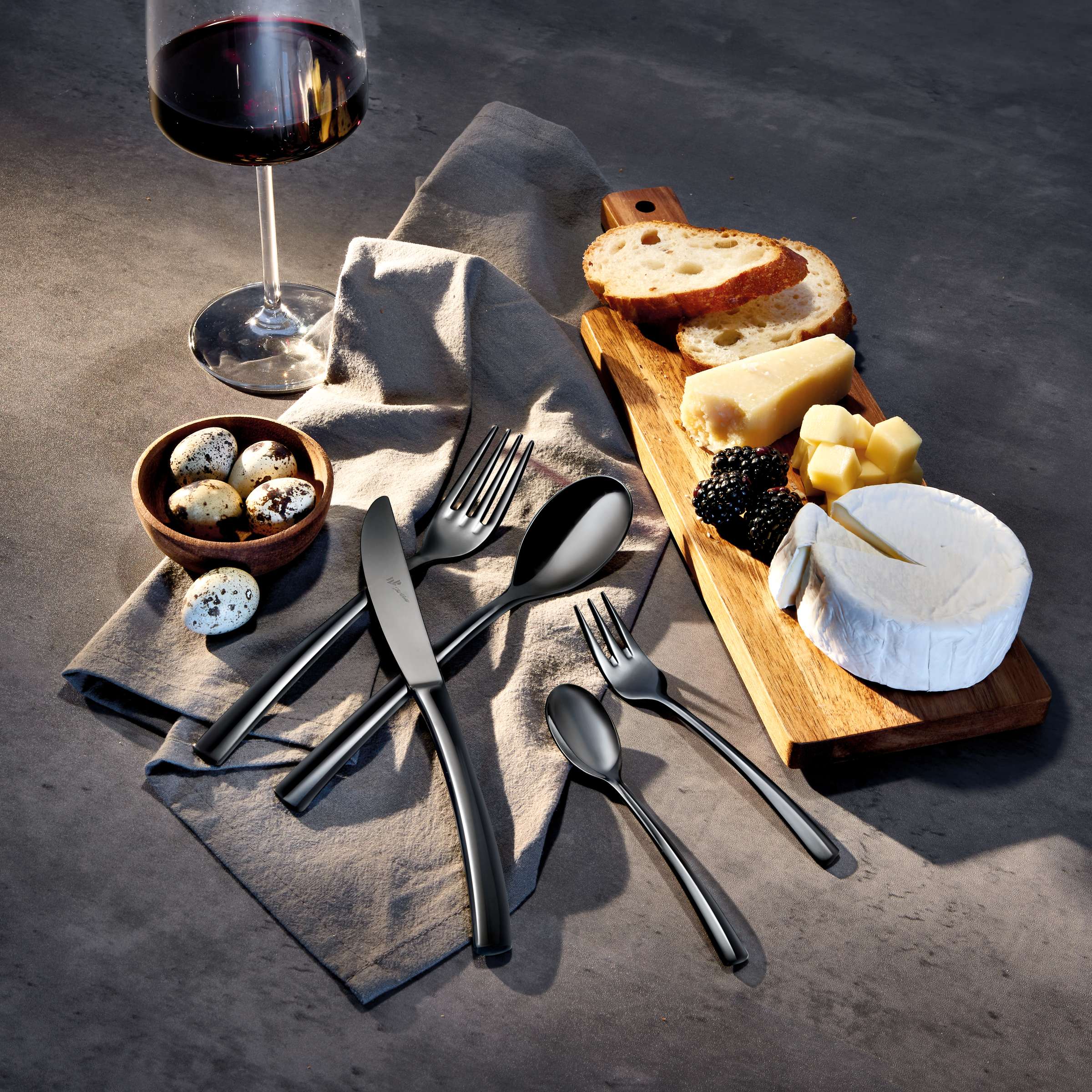 SWING Kaffeelöffel PVD schwarz