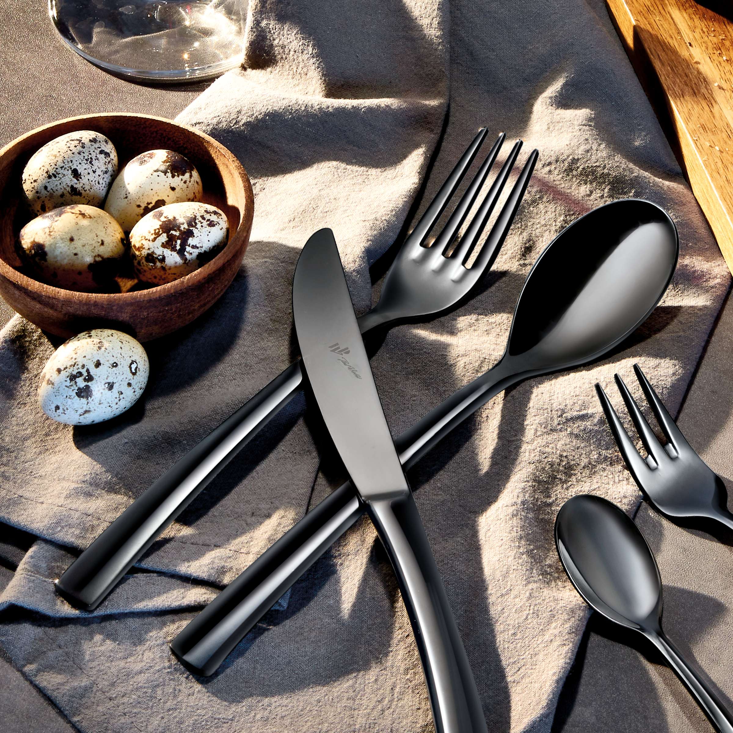 SWING Kaffeelöffel PVD schwarz