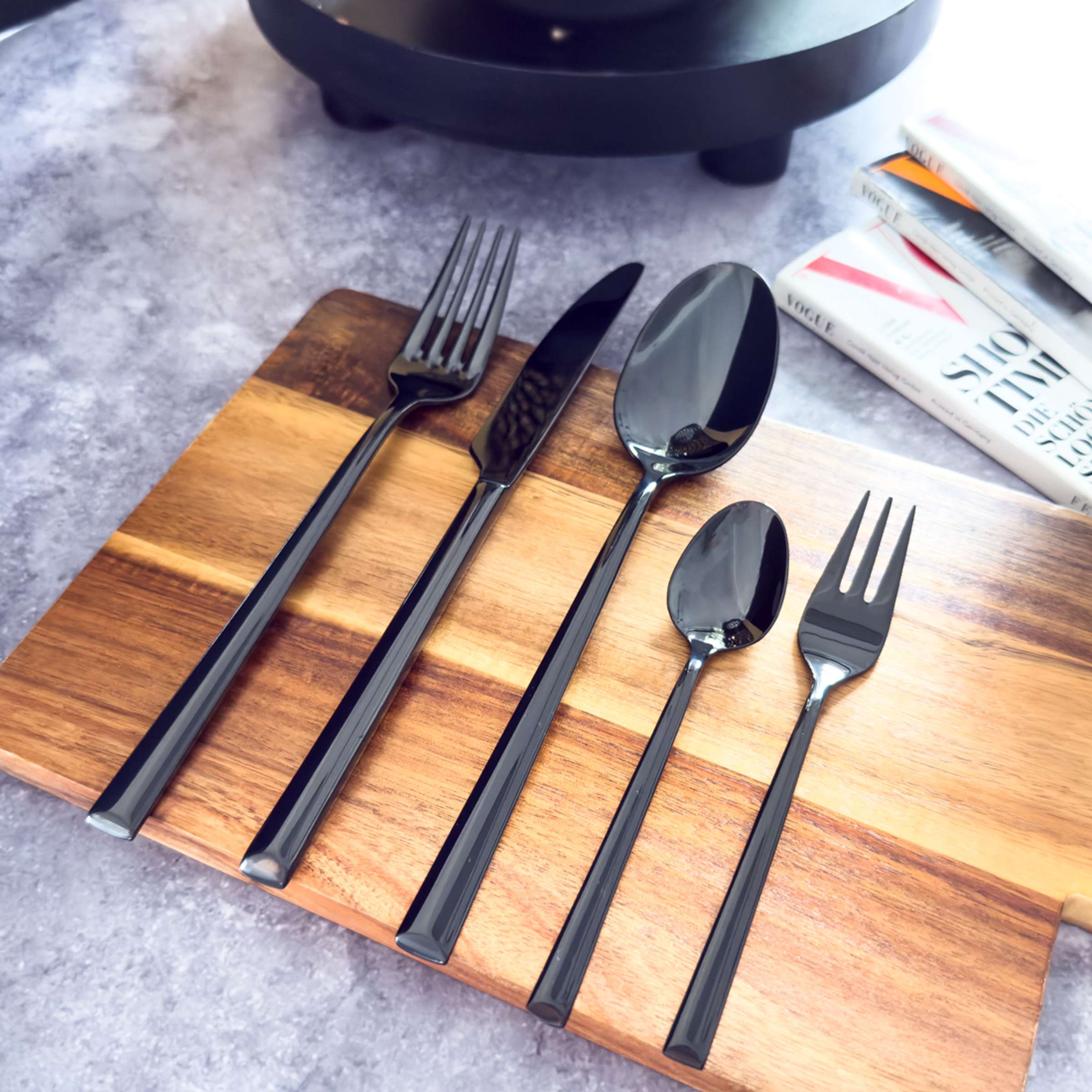 VIVENDI Kuchengabel PVD schwarz