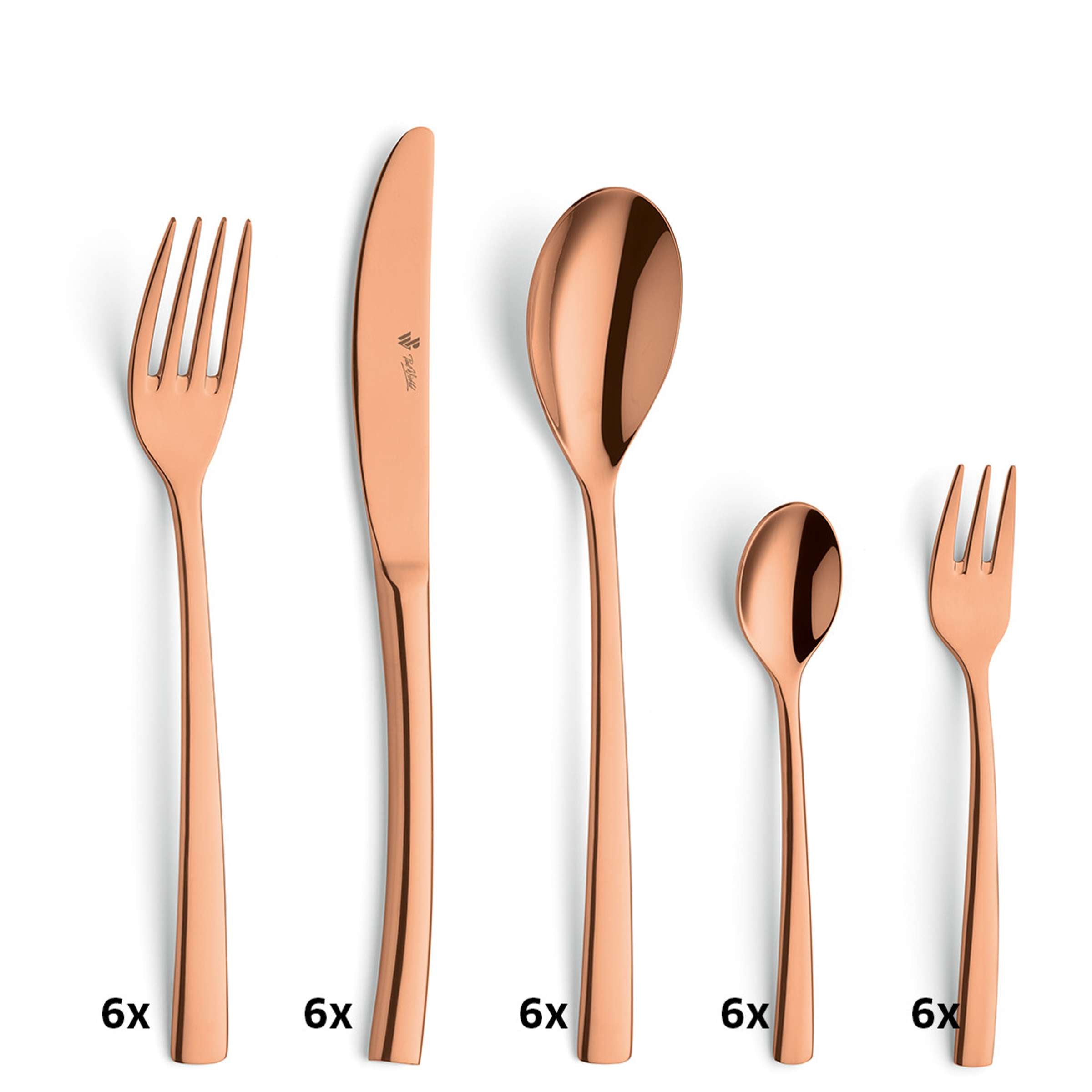 SWING Besteckset 30-teilig PVD kupfer