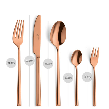 VIVENDI Besteckset 30-teilig PVD kupfer