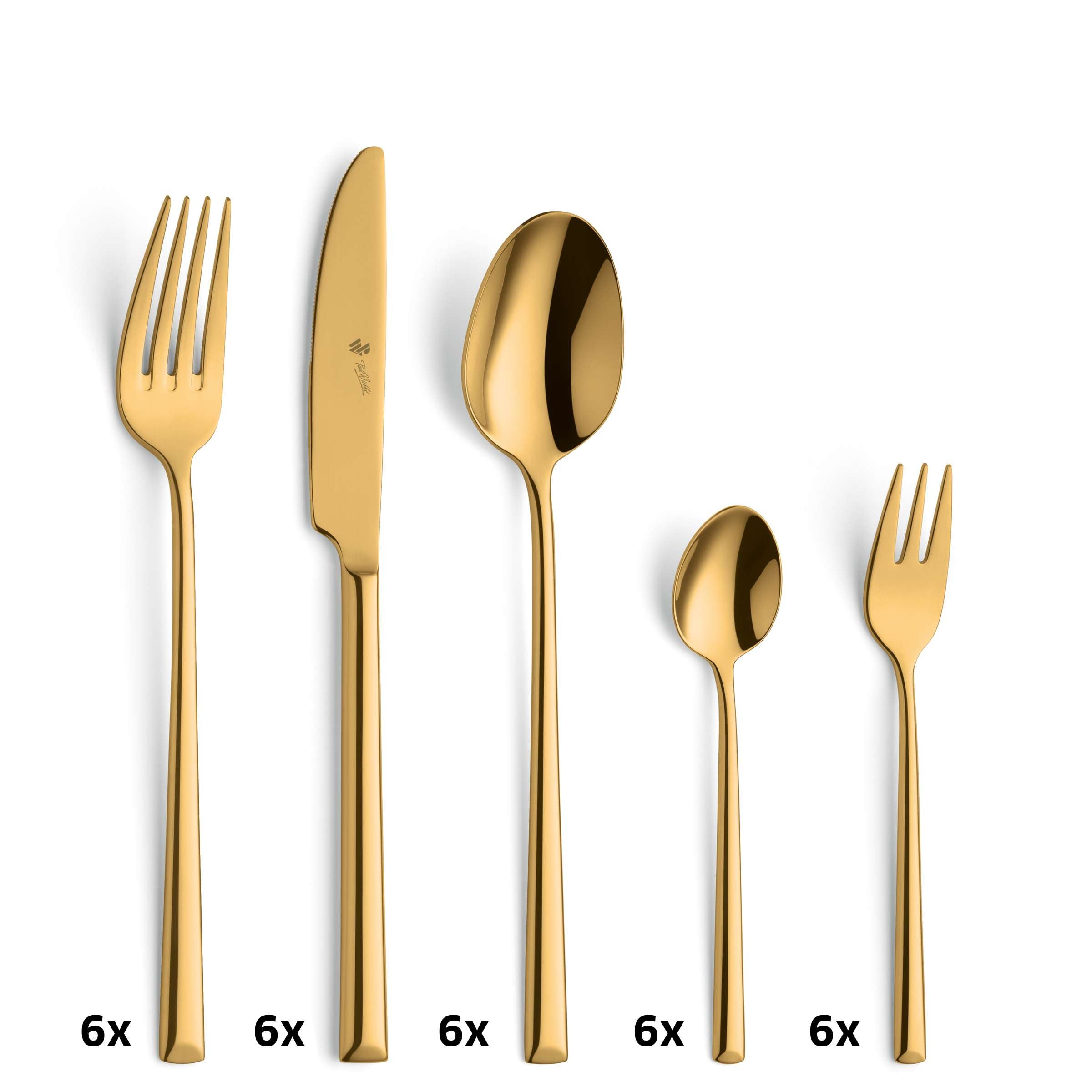 VIVENDI Besteckset 30-teilig PVD gold
