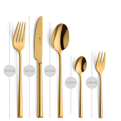 VIVENDI Besteckset 30-teilig PVD gold