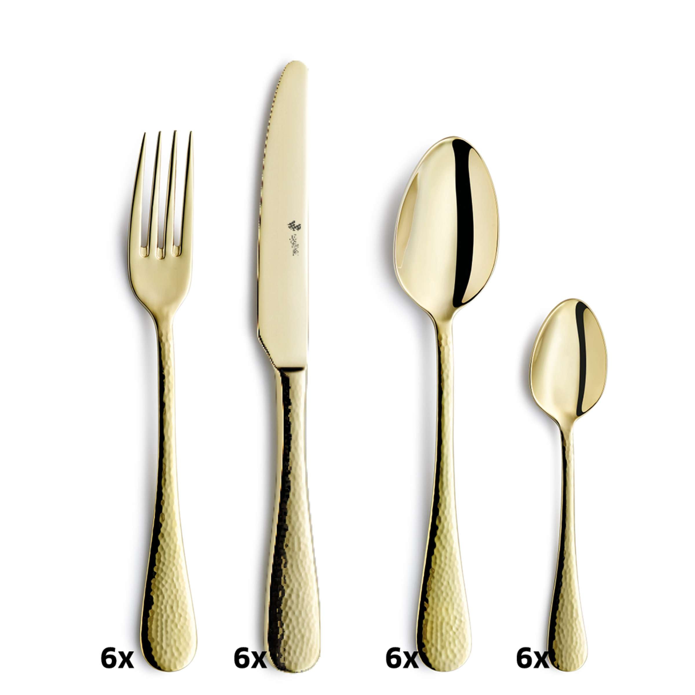 MONDO Besteckset 24-teilig PVD champagner