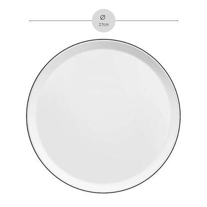 YAKA BLACK Speiseteller schwarz,weiß