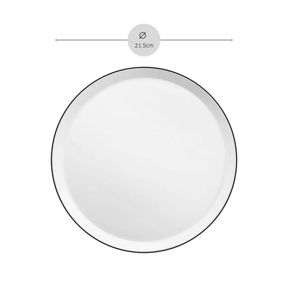 YAKA BLACK Dessertteller schwarz,weiß