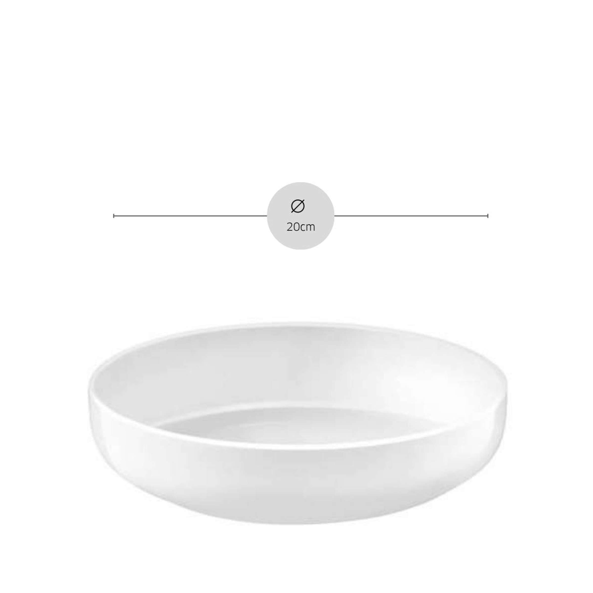 YAKA WHITE Salatteller weiß