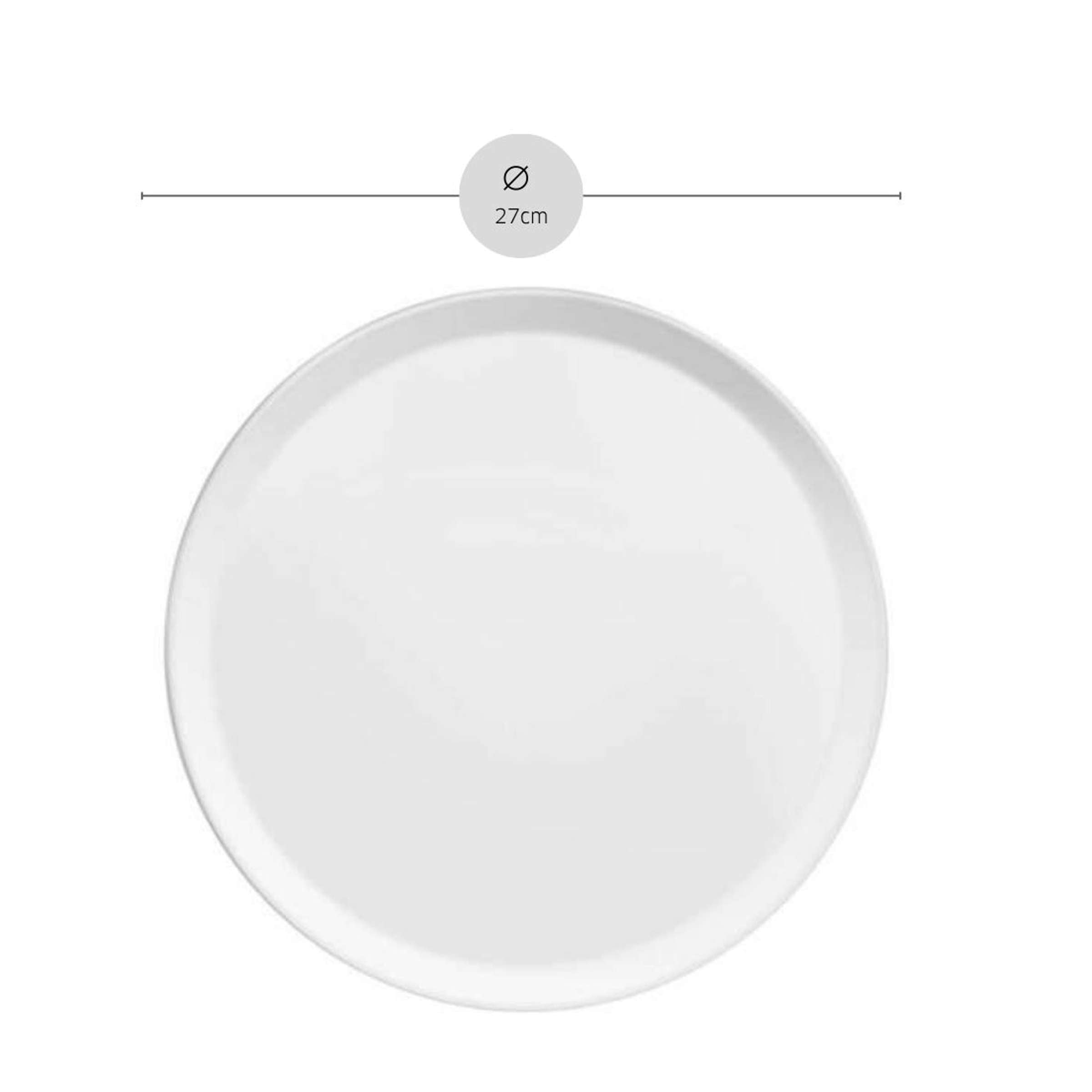 YAKA WHITE Speiseteller weiß